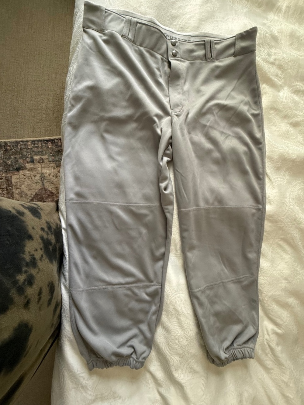 Mens Sz2X Grey Baseball Pants.  Champro. Like New